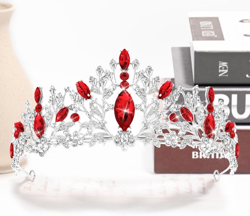 TAROSE Crowns for Women, Queen Crystal Gold Silver Tiaras with White Rhinestone and Combs, Goddess Crown for Wedding Bride Birthday Princess Bridal Shower Hair Accessories for Women - Image 3